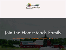 Tablet Screenshot of homesteadsforhope.org